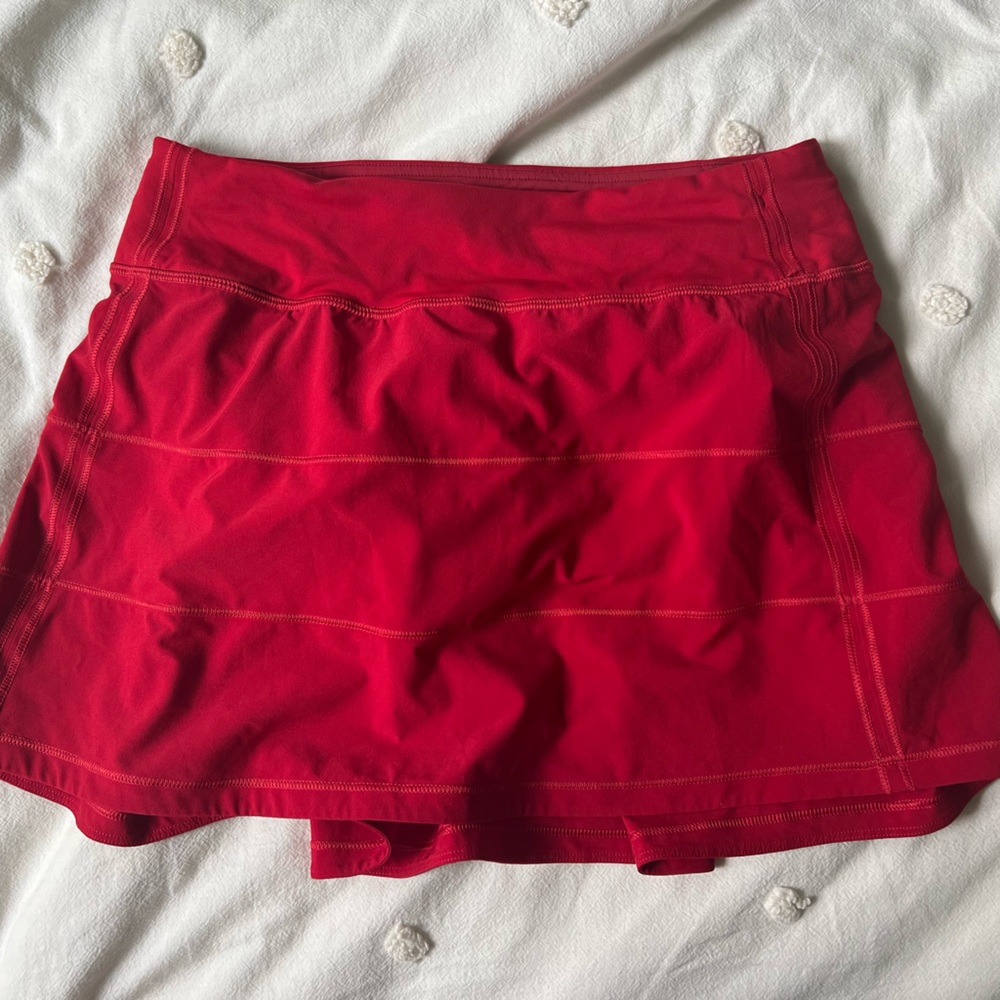 COPY - Lululemon pace rival skirt size 4 tall DARK RED